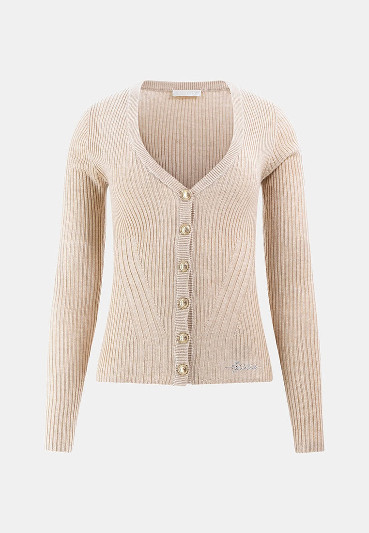 Long Sleeves V Neck Julia Seamless Cardi Sweater