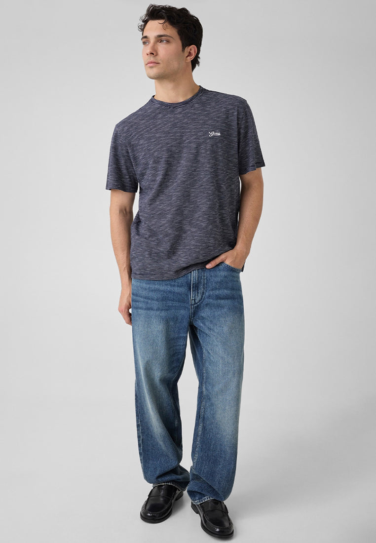 Crewneck Shortsleeves Mini Stripes Tee