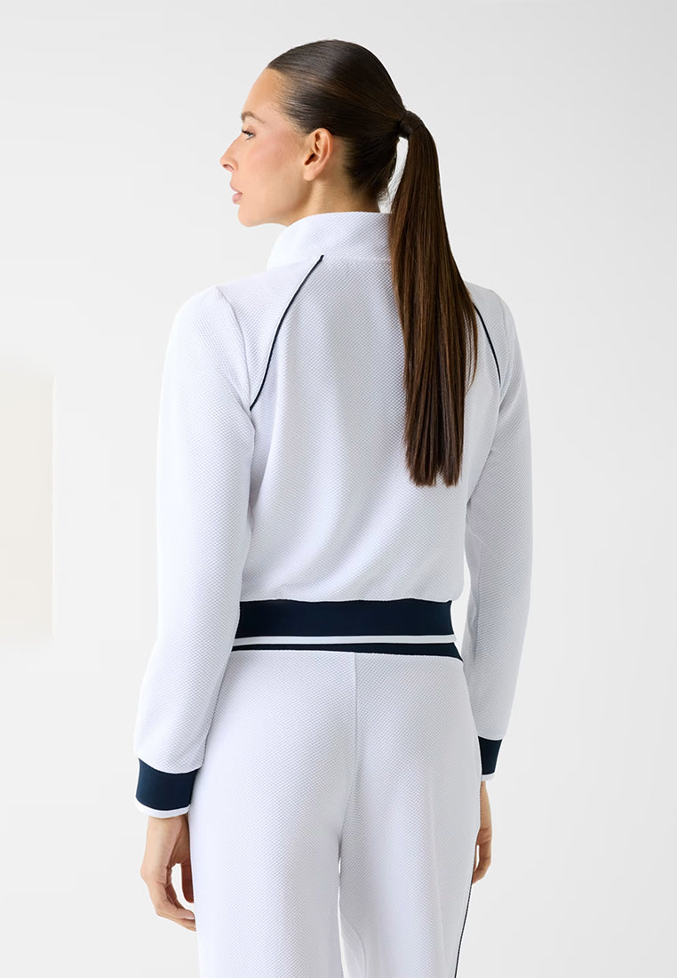 Sarah Pique Hn Full Zip Jacket