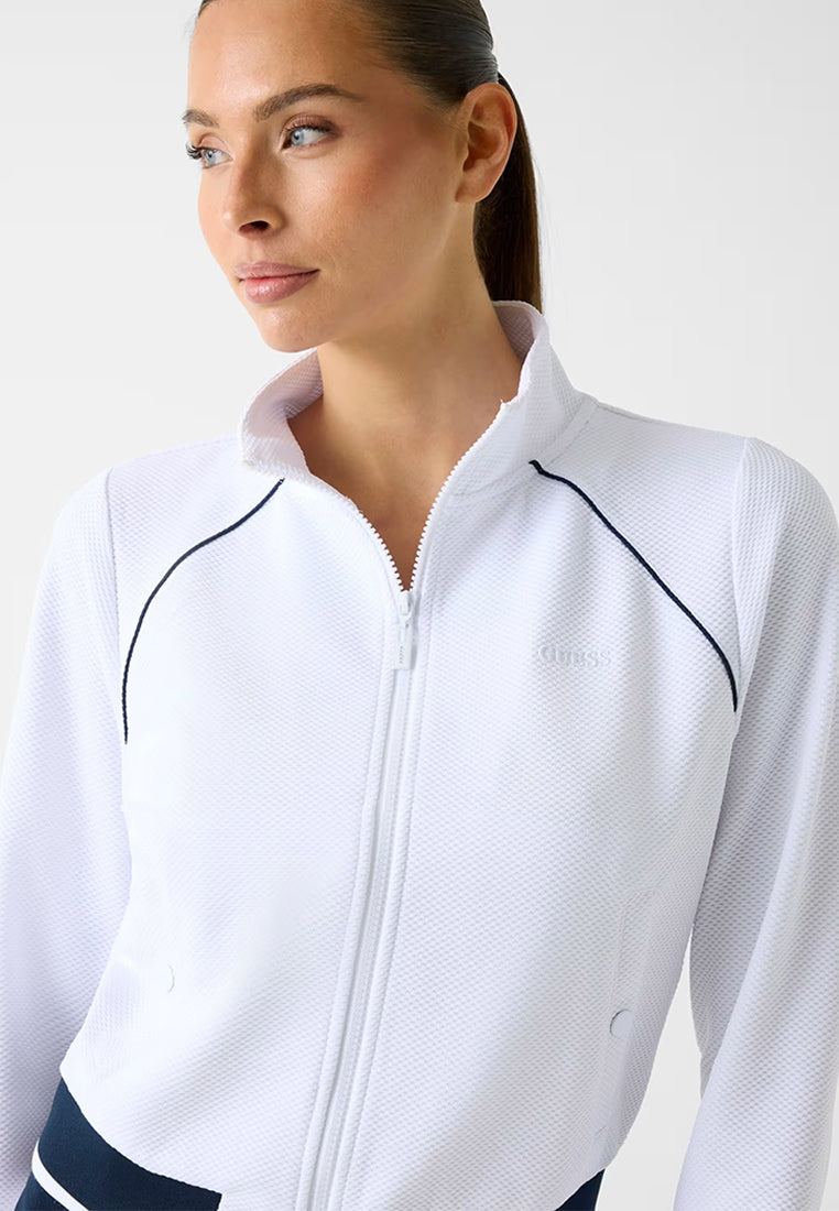 Sarah Pique Hn Full Zip Jacket