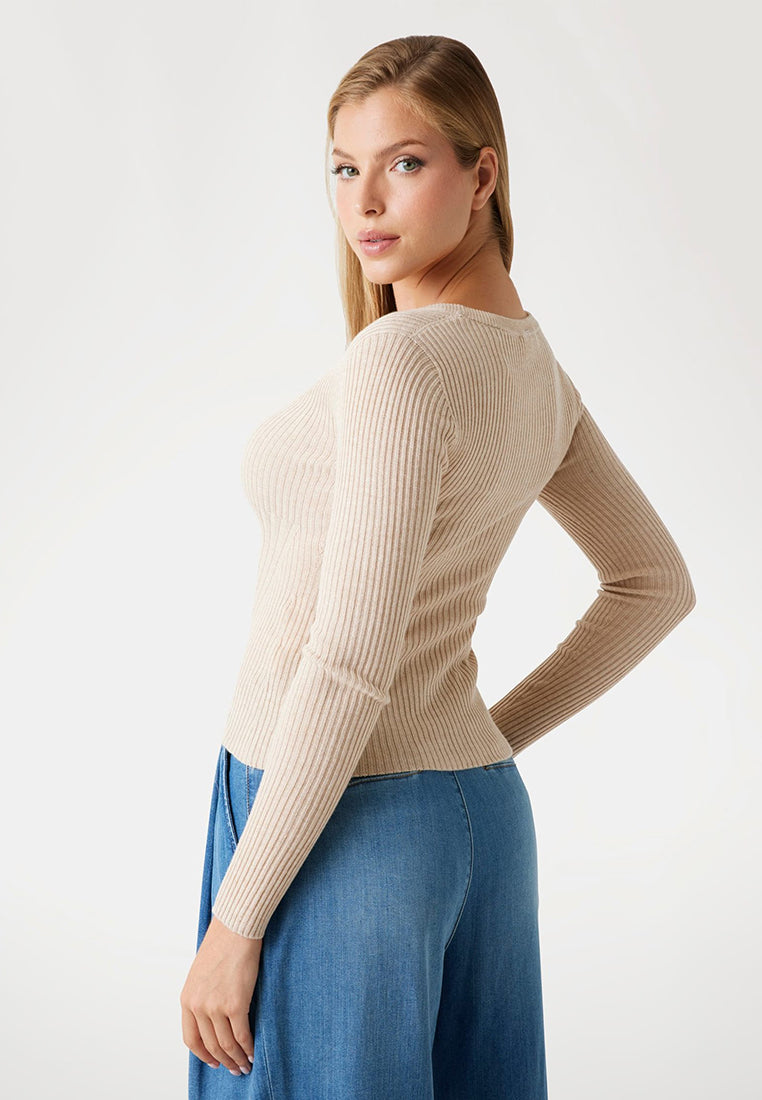 Long Sleeves V Neck Julia Seamless Cardi Sweater