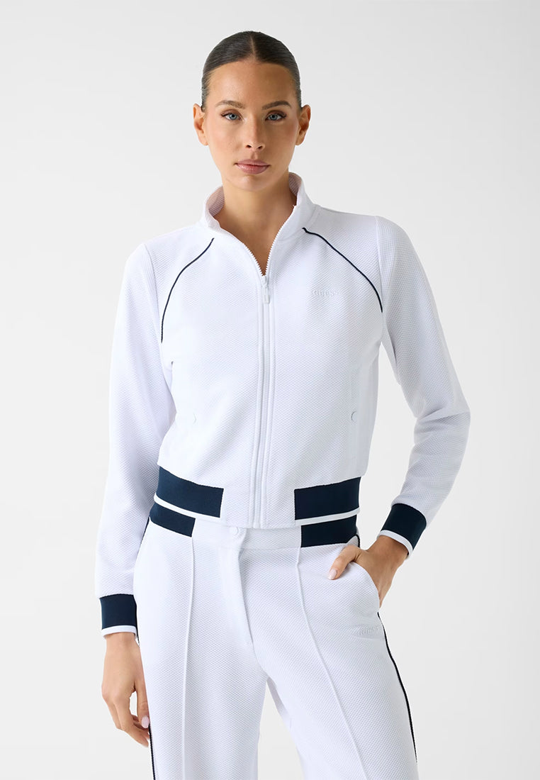 Sarah Pique Hn Full Zip Jacket