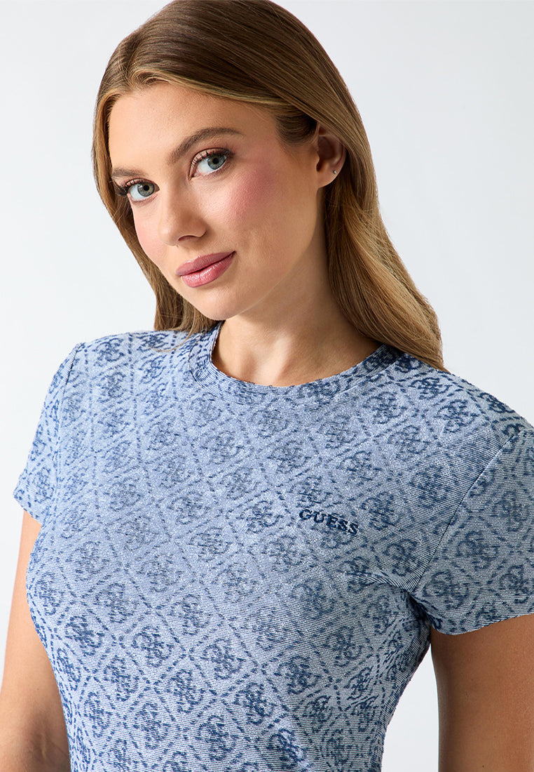 4G Allover Jacquard Mini Dress