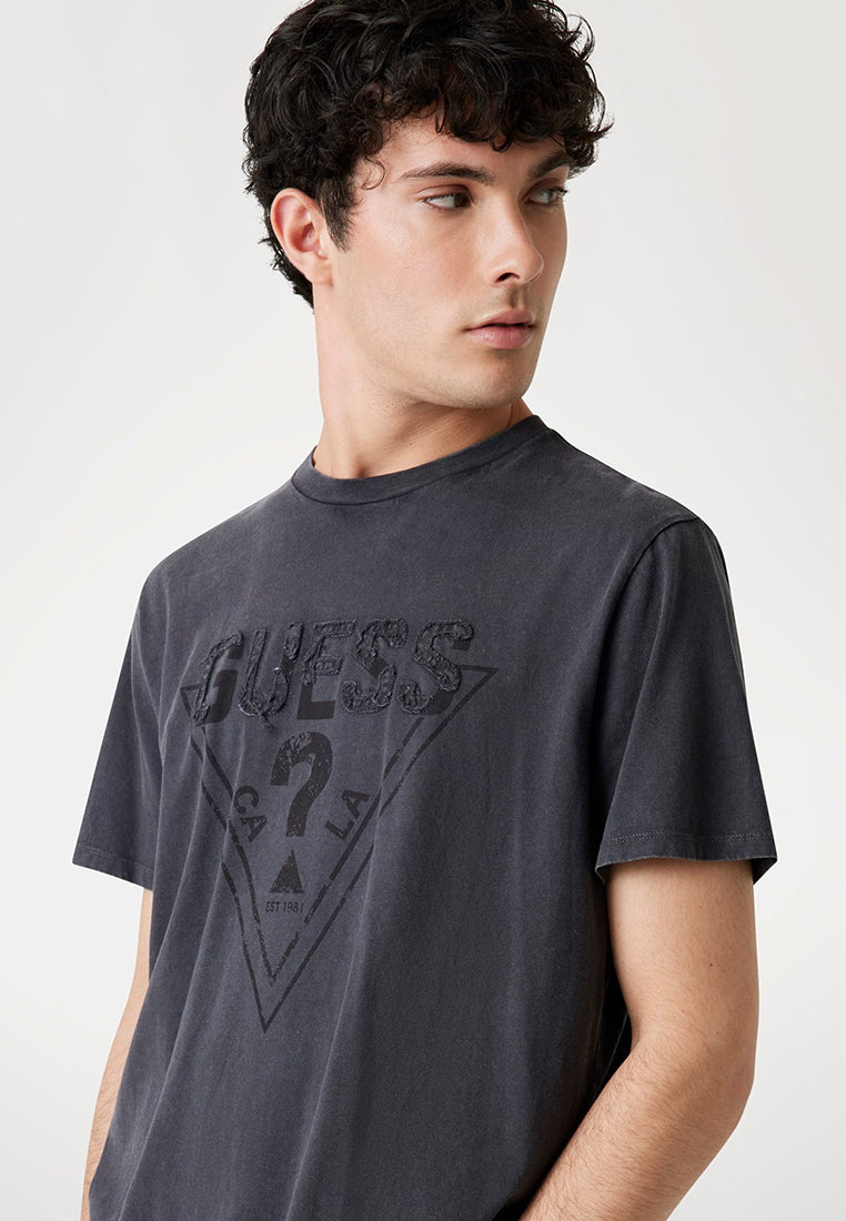 Short Sleeves Basic Inset Logo Tee
