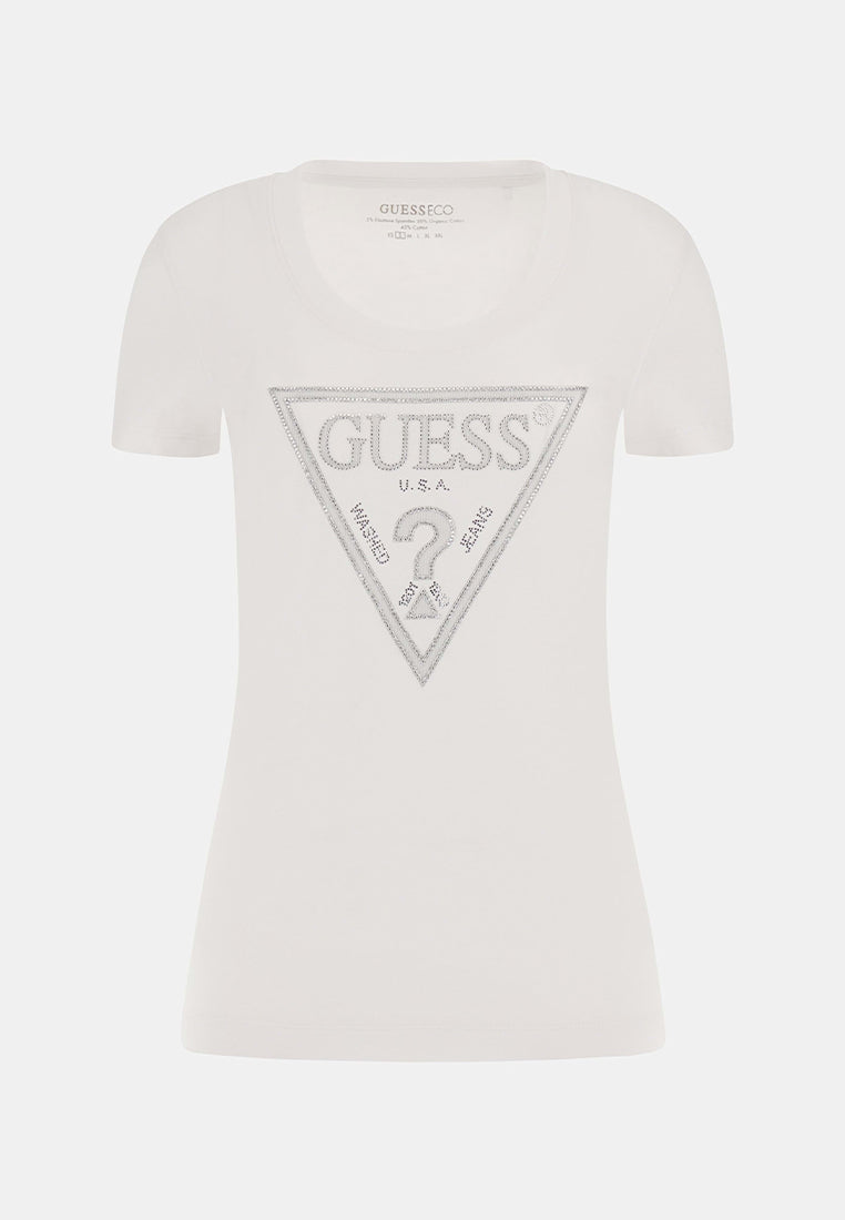 Shortsleeves Crewneck Shiny Triangle Tee