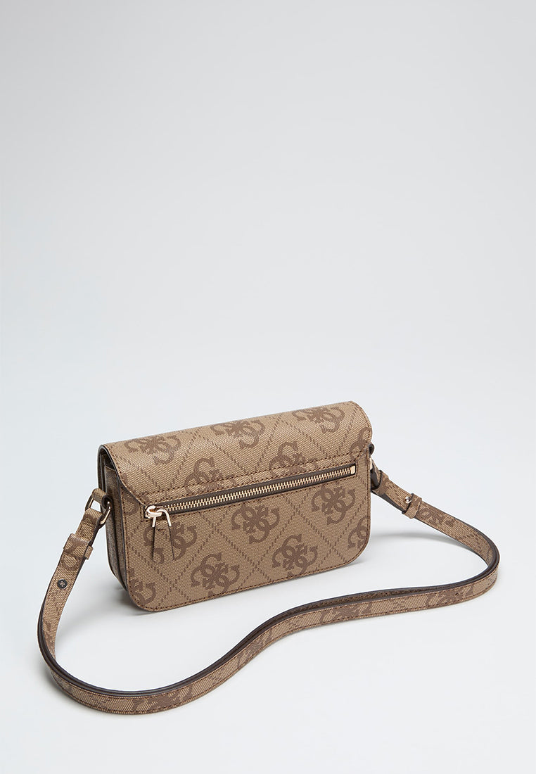 Janie Logo Convertible Crossbody Flap Bag