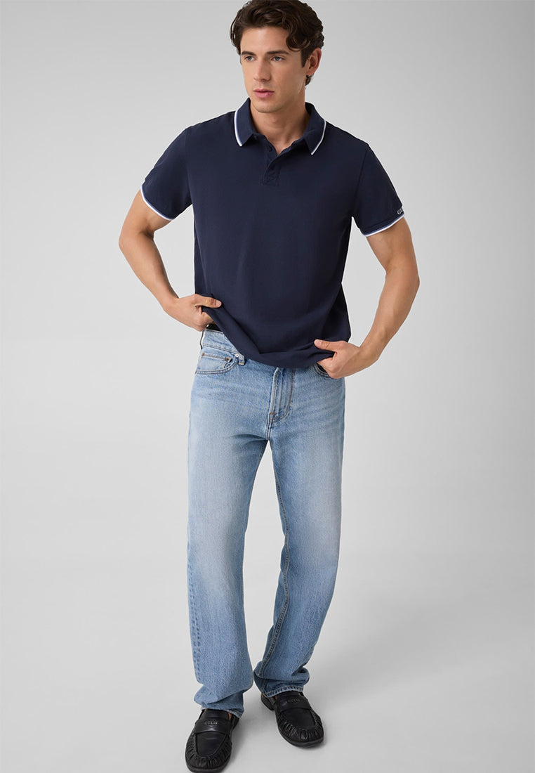 Organic Cotton Pique Cuff Shortsleeves Polo