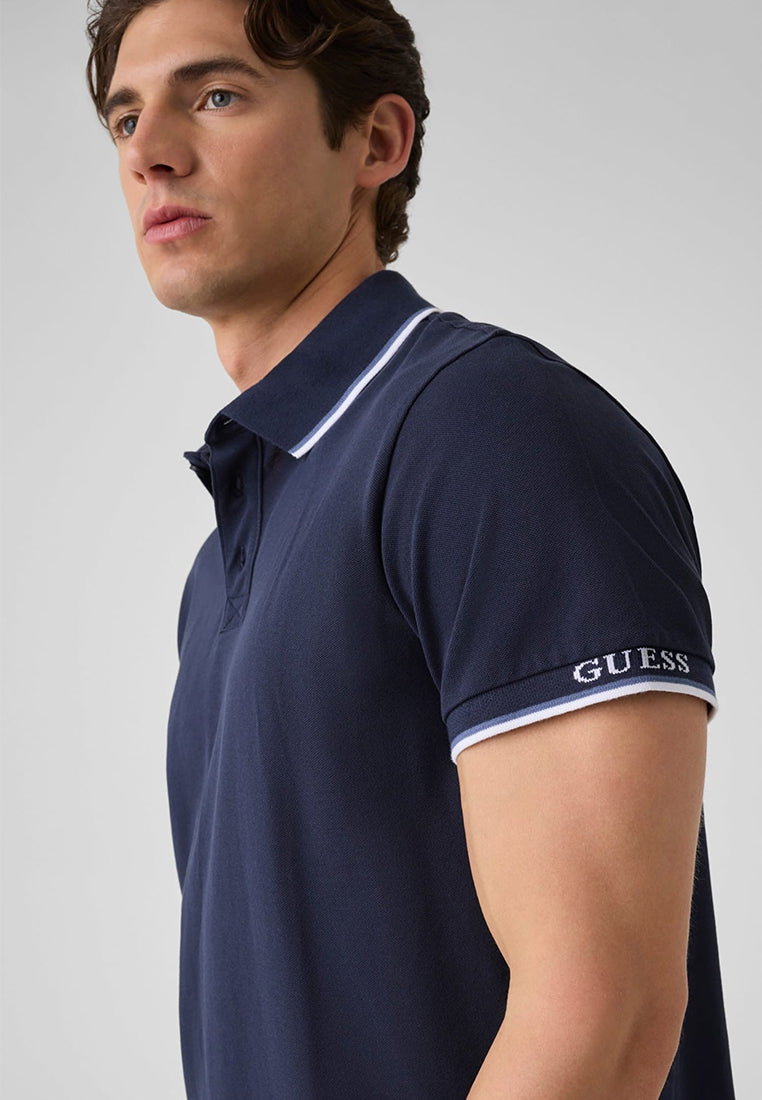 Organic Cotton Pique Cuff Shortsleeves Polo