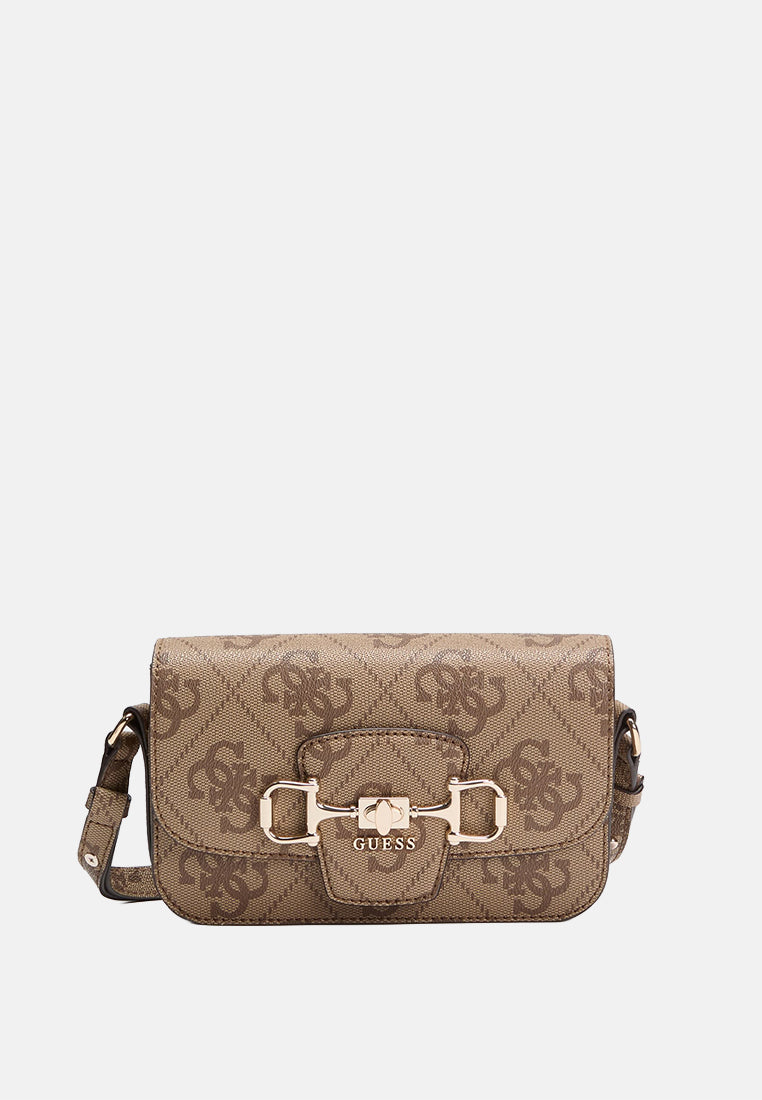 Janie Logo Convertible Crossbody Flap Bag