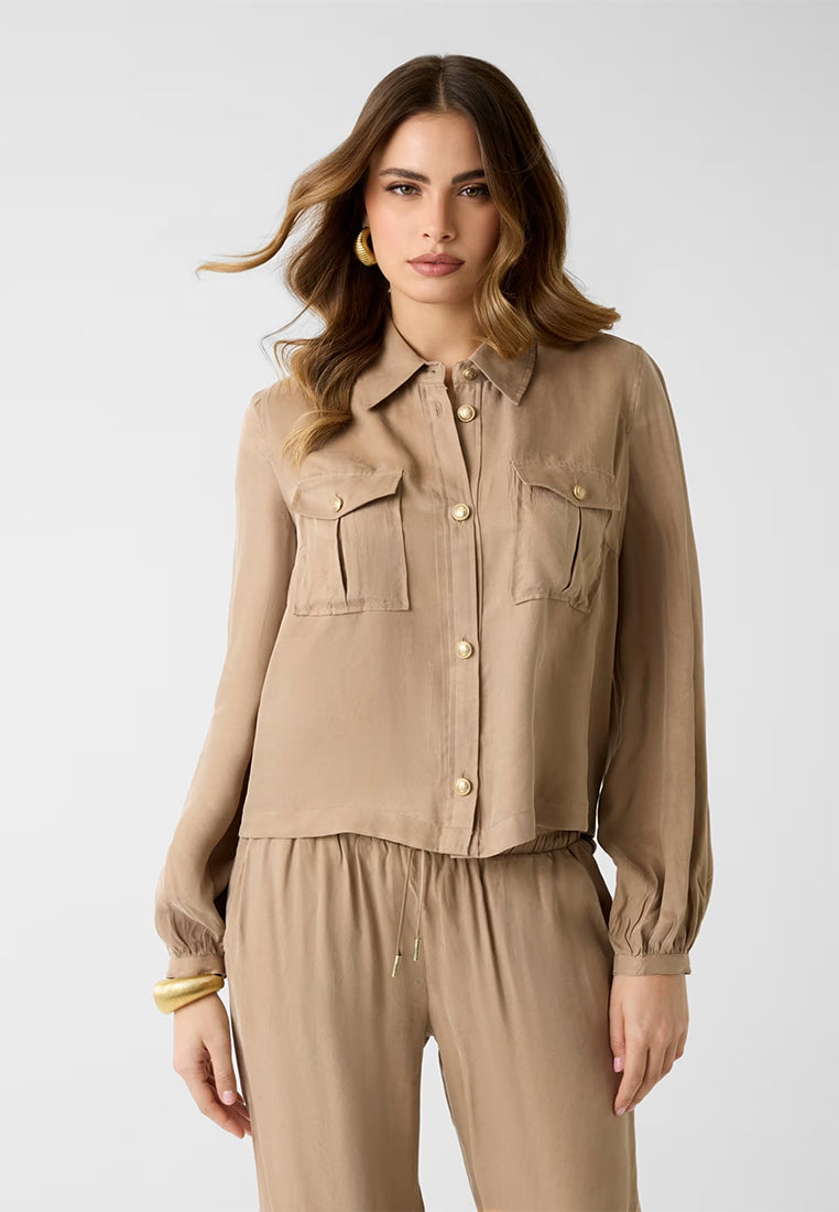 Dalia Fluid Crop Shirt