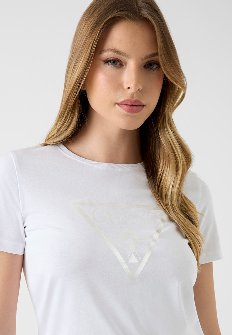New Shortsleeves Crewneck Basic Triangle Tee