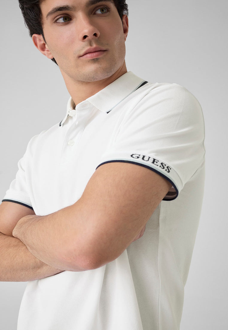 Organic Cotton Pique Cuff Shortsleeves Polo