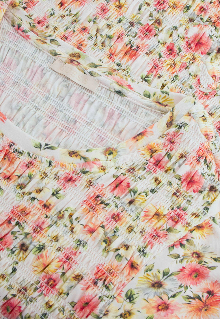 Claire Short Sleeves Smock Dress