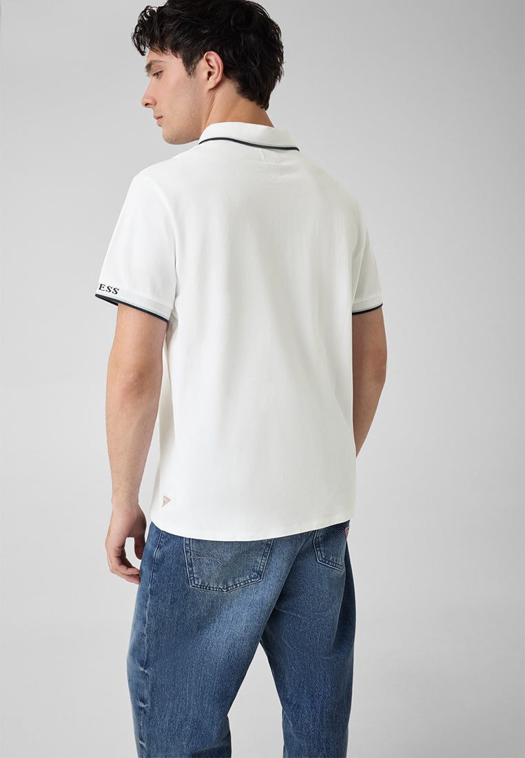 Organic Cotton Pique Cuff Shortsleeves Polo