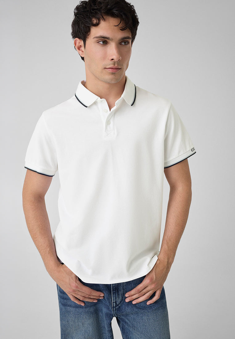 Organic Cotton Pique Cuff Shortsleeves Polo