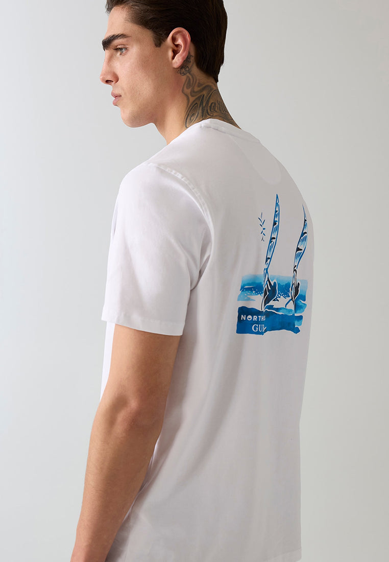 Guess X North Sails  Shortsleeves Marina Washed Crewneck