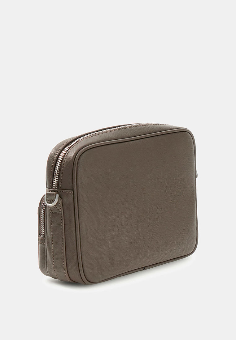Milano Crossbody Double Zip Bag