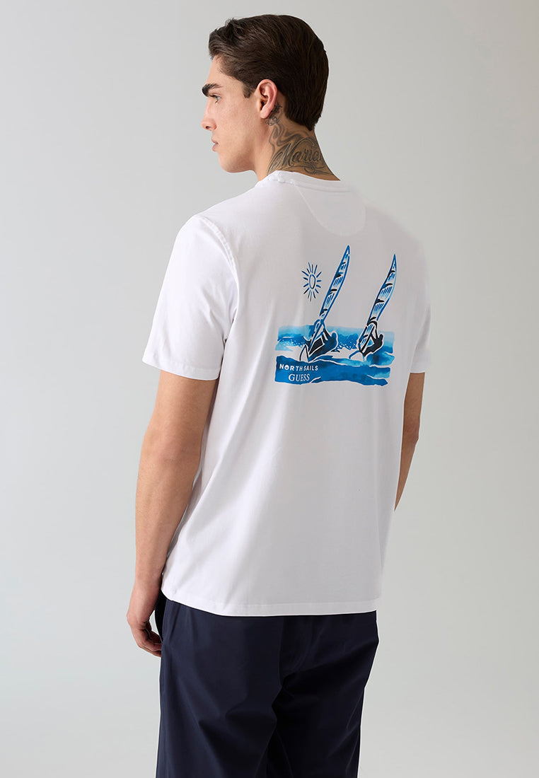 Guess X North Sails  Shortsleeves Marina Washed Crewneck