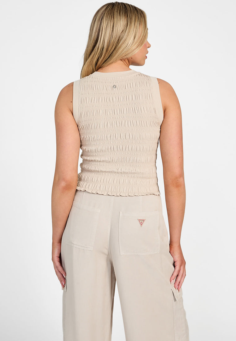 Eco Claire Smocked Tank Top
