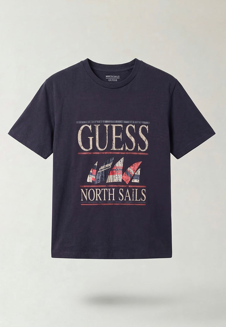 Guess X North Sails  Shortsleeves Marina Washed Crewneck