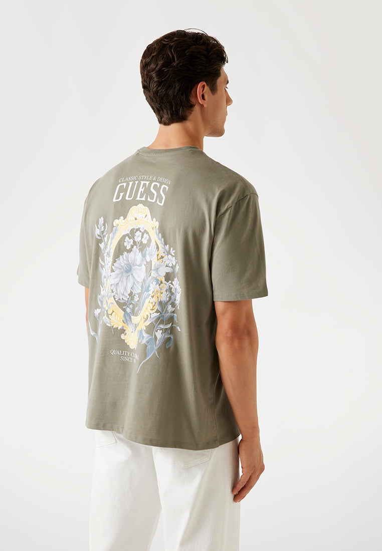 Short Sleeves Basic Mirror Crest Tee