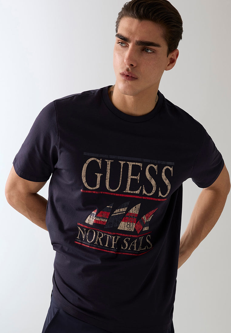 Guess X North Sails  Shortsleeves Marina Washed Crewneck