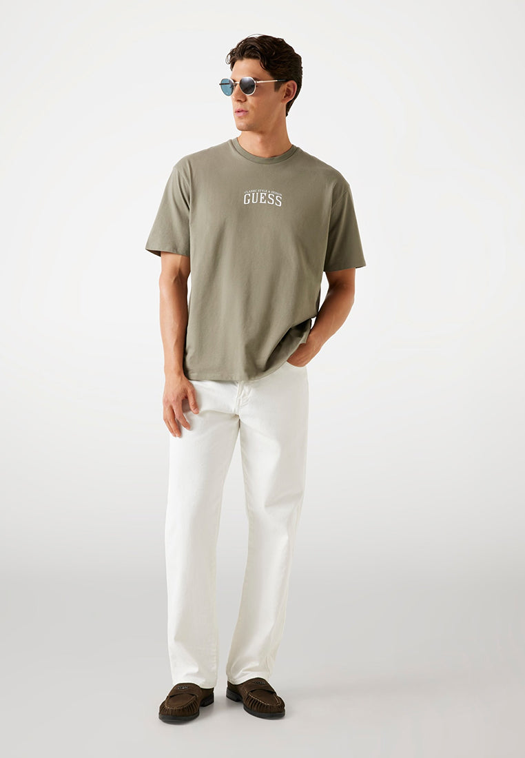 Short Sleeves Basic Mirror Crest Tee