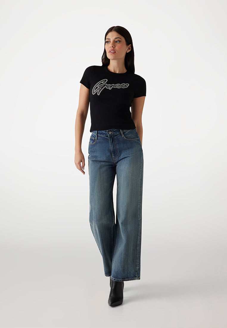 Shortsleeves Crewneck Rib Logo Tee
