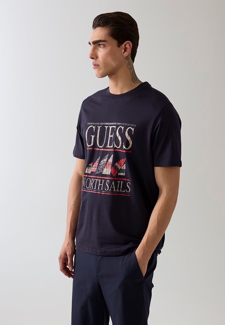 Guess X North Sails  Shortsleeves Marina Washed Crewneck