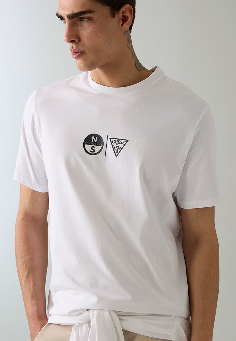 Guess X North Sails  Shortsleeves Printed Crewneck T-Shirt