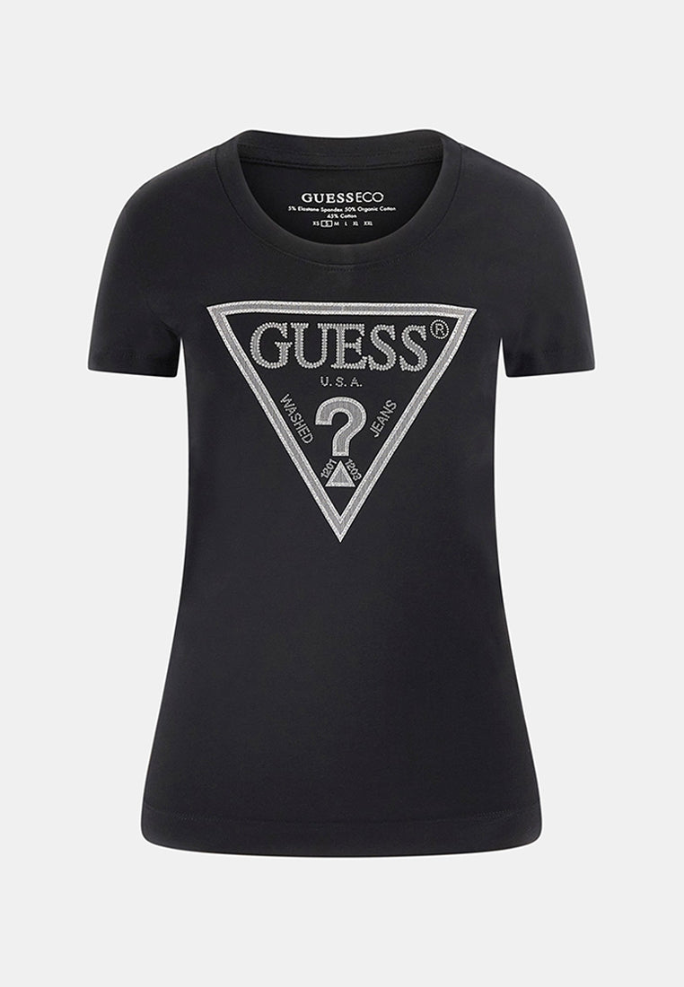 Shortsleeves Crewneck Shiny Triangle Tee