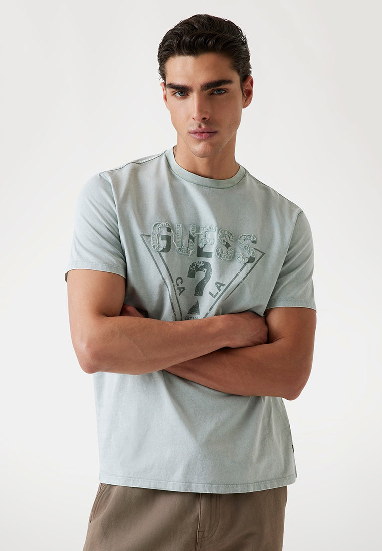 Short Sleeves Basic Inset Logo Tee