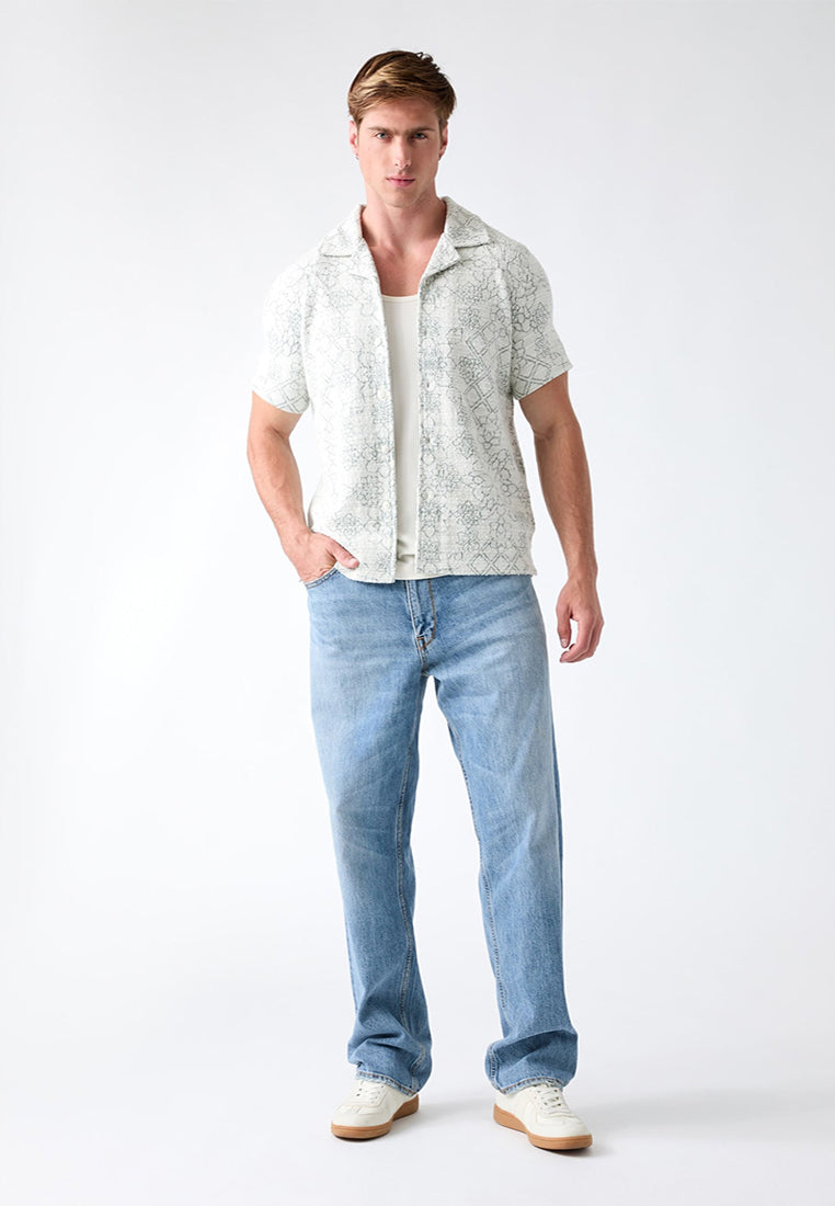Nomad Knit Jacquard Shortsleeves Shirt