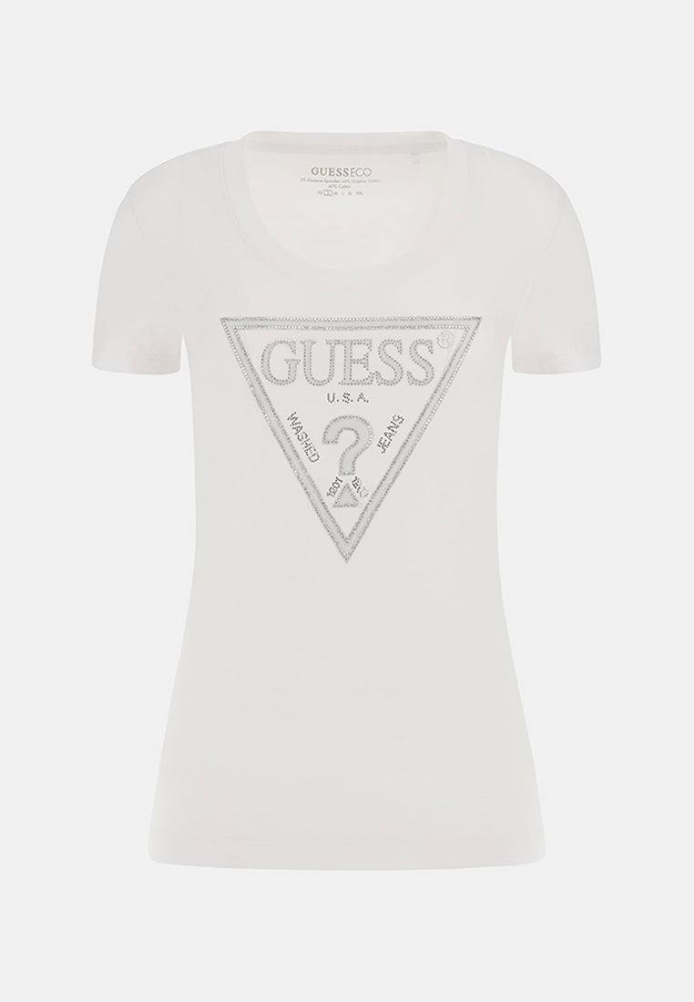 Shortsleeves Crewneck Shiny Triangle Tee