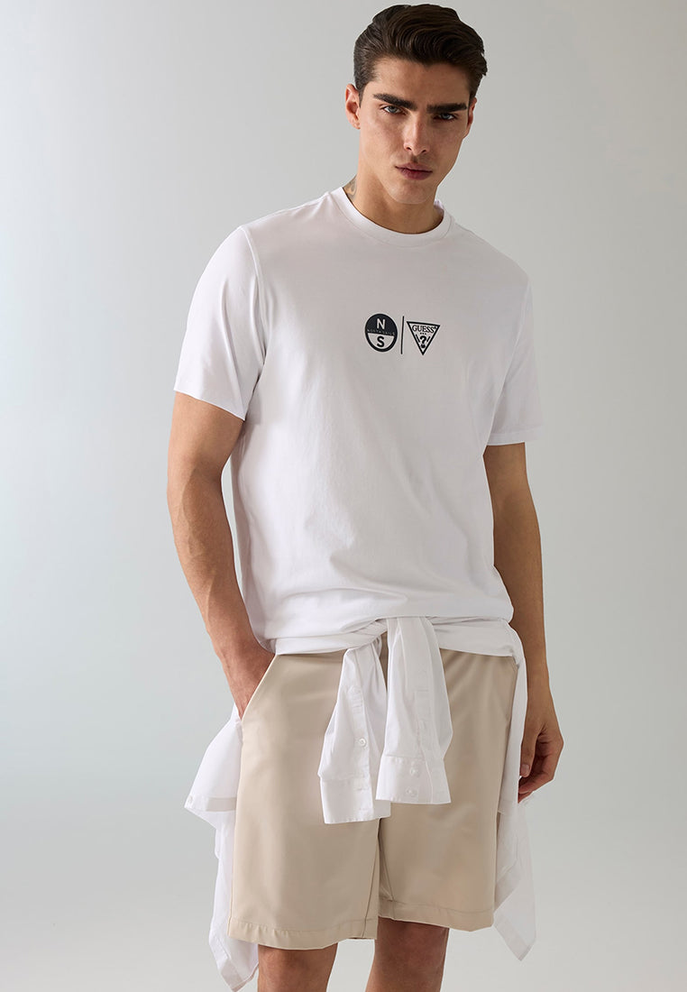 Guess X North Sails  Shortsleeves Printed Crewneck T-Shirt