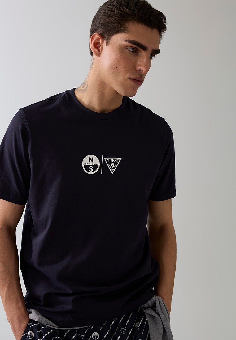 Guess X North Sails  Shortsleeves Printed Crewneck T-Shirt