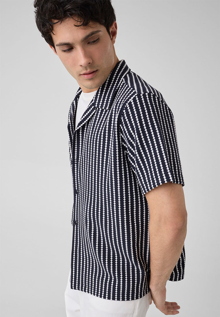 Rafa Jacquard Knit Shortsleeves Shirt