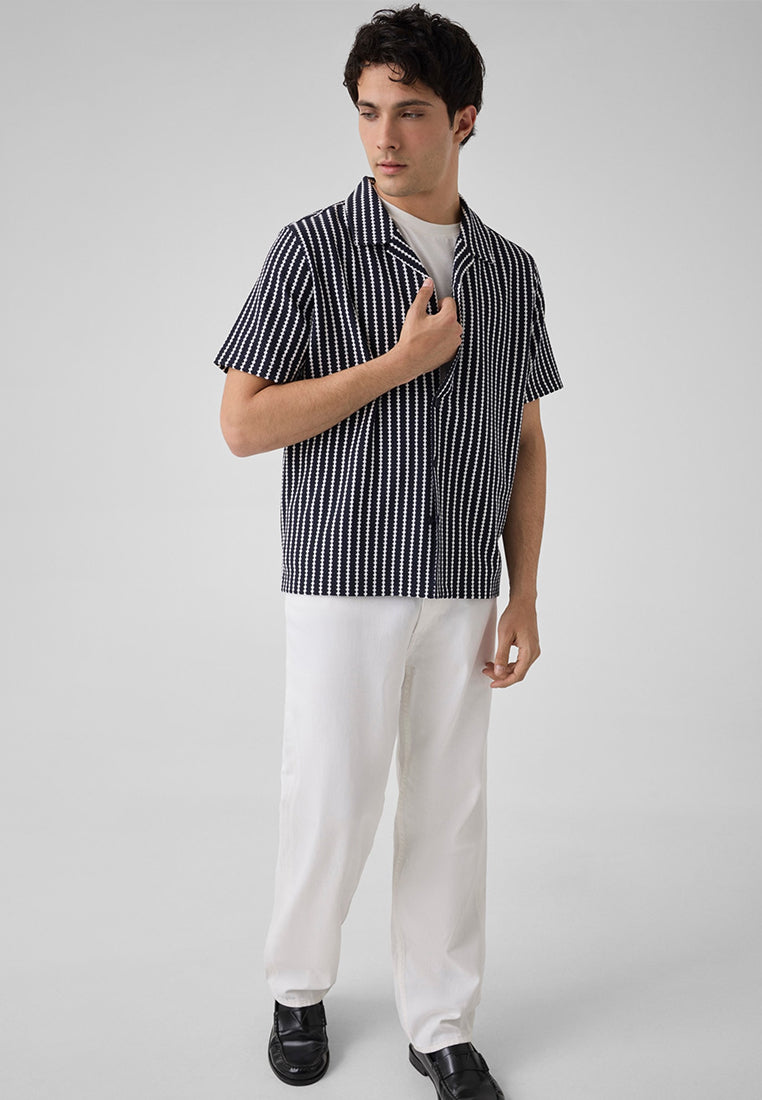 Rafa Jacquard Knit Shortsleeves Shirt