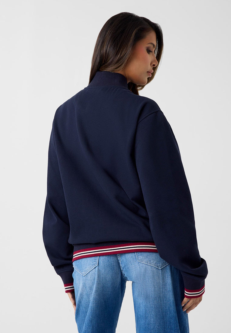 Longsleeves Zipper Detailed Sweat Jacket