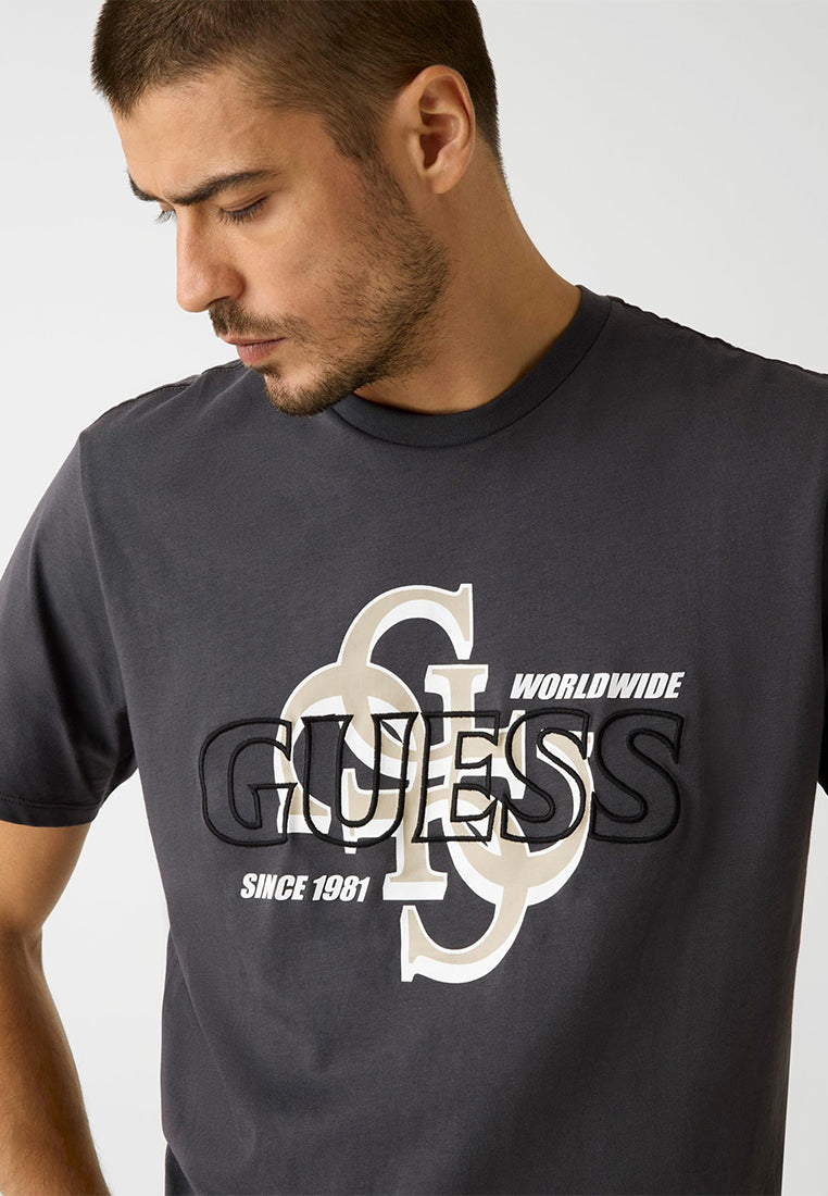 Short Sleeves Basic Drop Shadow Tee