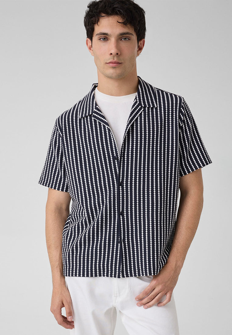 Rafa Jacquard Knit Shortsleeves Shirt