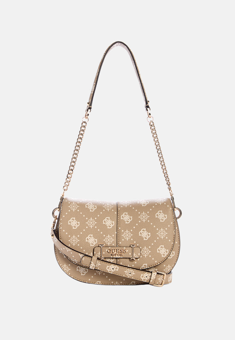 Carrie Logo Flap Shoulder Bag
