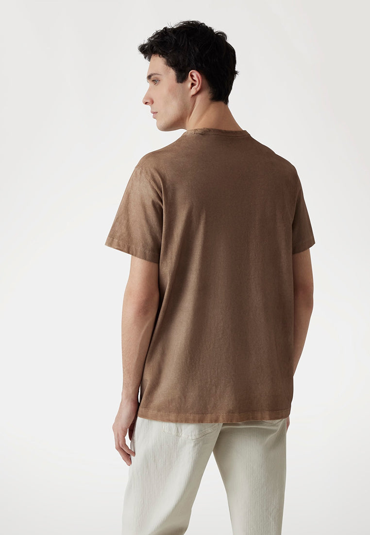 Shortsleeves Crew Neck Spray Crack Tee