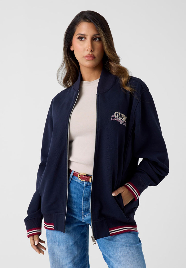 Longsleeves Zipper Detailed Sweat Jacket