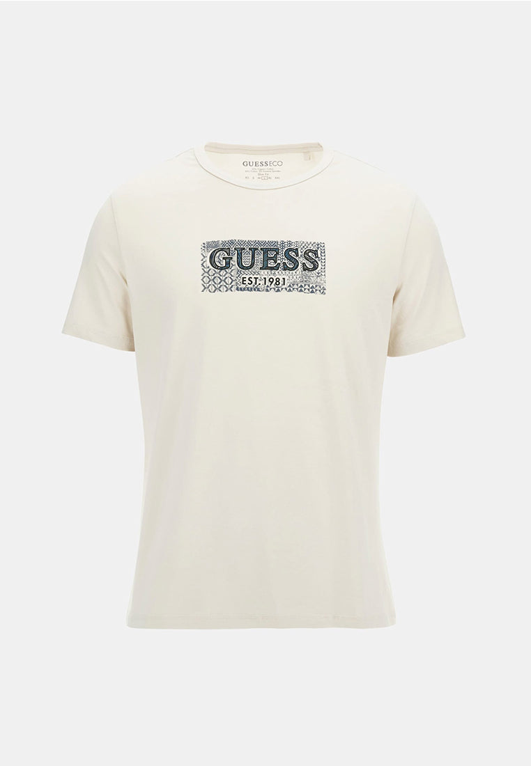 Short Sleeves Crew Neck Guess Box Tee