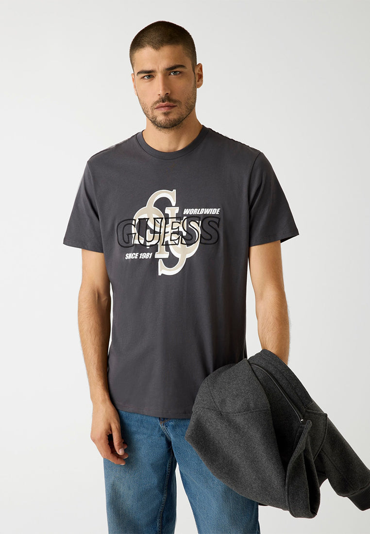 Short Sleeves Basic Drop Shadow Tee