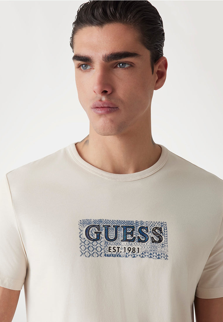 Short Sleeves Crew Neck Guess Box Tee