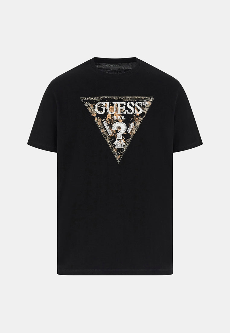 Short Sleeves Crew Neck Guess Triangle Tee