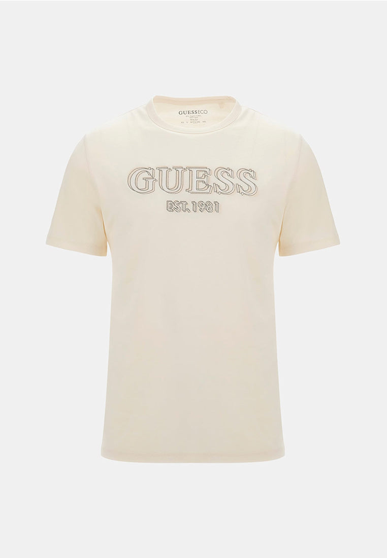 Short Sleeves Crew Neck Guess Logo Tee