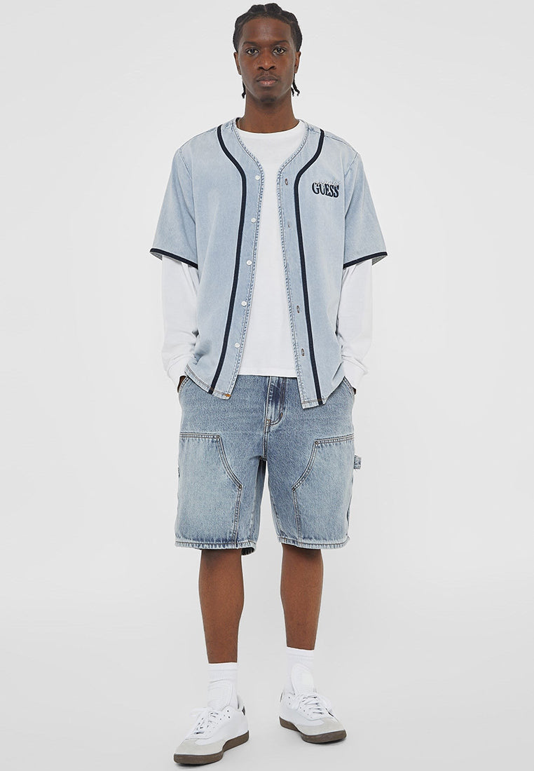 GUESS Originals Denim Baseball Shirt